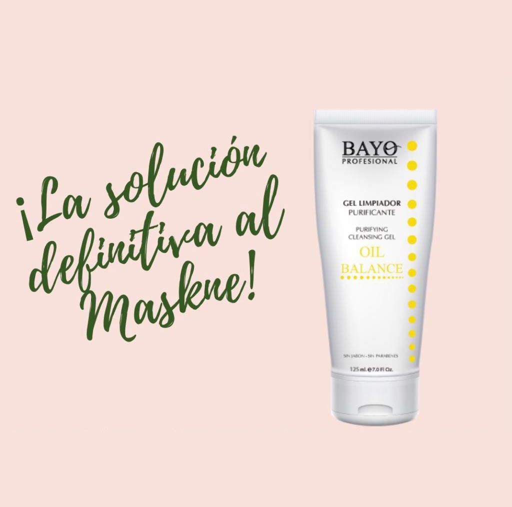 maskne gel limpiador purificante bayo facial